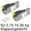 AVENTOS HS top Kraftspeicher Hochschwenkklappe 22S2500 Kraftsp.Set HS top / SD 2,75-15,25 kg