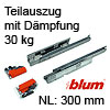 550H3000B Teilauszug mit Dämpfung Tandem 550H + Blumotion, 30kg / NL 300 mm