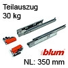 550H3500.03 Teilauszug ohne Dämpfung Blum Tandem 550H, 30 kg / NL 350 mm