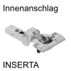 Blum Profiltürscharnier 95 Grad Innenanschlag gedämpft 71B9790 18mm Blumotion-Dämpf., INSERTA