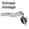 +45 Grad II CLIP top Winkelscharnier zum Schrauben 79B3558 45 Grad Scharnier aufschlagend Schraub