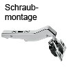 +45° II CLIP top Winkelscharnier zum Schrauben 79B3558 45° Scharnier aufschlagend Schraub