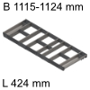 ZSI.12VUI4 Kombi-Set, KB 1200 mm - L 424 mm Orga Set Fach B 1115-1124 / L 424 mm