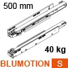 750.5001S LEGRABOX Korpusschiene BLUMOTION S, 40 kg LBX Schienen Blumotion S, 40 kg / NL 500 mm