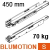 753.4501S LEGRABOX Korpusschiene BLUMOTION S, 70 kg LBX Schienen Blumotion S, 70 kg / NL 450 mm