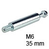 Bolzen Maxifix Stahl verzinkt für M6 B 35 mm BL 28,5 mm Bolzen Maxifix verzinkt B 35 / M6 x 9,5 mm