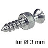 Verbindungsbolzen Rafix Standard Ø 3 mm L 11 mm Bolzen Rafix S20 verzinkt 3 / 11 mm