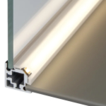 CADRO Licht-Clipsprofile für Winkel-Glasprofil 