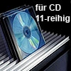 Aluminium-Profil für CD, 11-reihig silber B 3000 mm Profil Alu silber 3000 mm f. CD