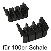 cuisio-Messereinsatz für 100er Schale, schwarz cuisio Messerblock schwarz 100er Schale / 3 Messer