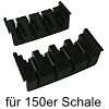 cuisio-Messereinsatz für 150er Schale, schwarz cuisio Messerblock schwarz 150er Schale / 4 Messer