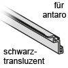cuisio Dichtlippe für antaro 500, schwarz-transluzent seitl. Lippe cuisio, L 473 mm - für antaro / schwarz