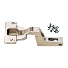 329.81.590 Duomatic Scharnier, Innenanschlag mit 9 mm Montageplatte - zum Schrauben 