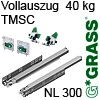 Vollauszug Dynapro Soft-close LQ 40 kg NL 300 mm Dynapro NL 300/40 kg, Set