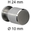 Edelstahlknopf i-326 Höhe 24 mm Ø 10 / H 24 mm