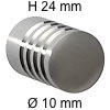Edelstahlknopf i-327 Höhe 24 mm Ø 10 / H 24 mm
