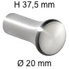 Edelstahlknopf i-335 Höhe 37,5 mm Ø 20 / H 37,5 mm