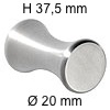 Edelstahlknopf i-336 Höhe 37,5 mm Ø 20 / H 37,5 mm