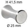 Edelstahlknopf i-336 Höhe 41,5 mm Ø 25 / H 41,5 mm