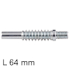 Einfachbolzen M8 x 64 mm, Stahl Bolzen Länge 64 mm