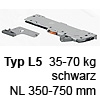 T60L7570 TIP-ON BLUMOTION Einheit, Typ L5 Set TipOn Blumotion / L5 / NL 450-750 mm / 35-60 kg