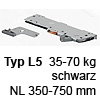 T60L7570 TIP-ON BLUMOTION Einheit, Typ L5 Set TipOn Blumotion T60L7570 / L5 / NL 450-750 mm / 35-60 kg