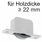 Einlass-Möbelrollen für Holzdicke >22 mm 