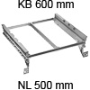 Hängerahmen für Abfallbehälter hellgrau Hängerahmen, KB 600 mm - NL 500 mm Hängerahmen, KB 600 mm - NL 500 mm