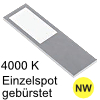 LED Unterbauleuchte Six Big Aluminium edelst. NW 1 Spot Alu, gebürstet - 4W - neutralweiß