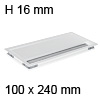 Kabeldurchlass RAL 9016 Exit G11 ECO 100x240x16 mm, verkehrsweiß G11 Eco weiß, B 100 x L 240 mm