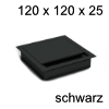 Kabelführung Exit G14S schwarz - L 120 x H 25 mm Exit G14S 120x120x25 mm, schwarz