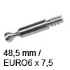 FF Stahldübel Ø 7x48,5mm mit EURO6 Gewinde D02024 Dübel Ø 7x48,5 mm / EURO6x7,5