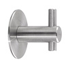Edelstahl-Haken - L 25-60 mm - ø 10-14 mm - inkl. Befestigung 