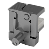 Glasbodenträger Alfa Stop 2 für Glasstärke 6-10 mm Glashalter Alfa Stop 2 Steck 6-10 mm, schwarz