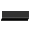Griff-Mulde I aus Aluminium Griffleiste schwarz matt 2500 mm