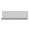Griff-Mulde I aus Aluminium Griffleiste silber 2500 mm