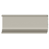 Griff-Mulde II aus Aluminium Griffleiste edelstahlfarben U-Profil 2500 mm