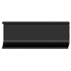 Griff-Mulde II aus Aluminium Griffleiste schwarz matt U-Profil 2500 mm