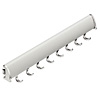 Gürtelhalter silberfarbig B 454 mm 