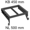 Ninka Rahmen für Merivobox / KB 450 mm, dunkelgrau eins2sechs Hängerahmen, KB 450 / NL 500 mm