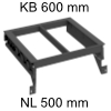 Ninka Rahmen für Merivobox / KB 600 mm, dunkelgrau eins2sechs Hängerahmen, KB 600 / NL 500 mm