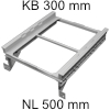 Hängerahmen für Abfallbehälter hellgrau Hängerahmen, KB 300 mm - NL 500 mm