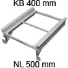 Hängerahmen für Abfallbehälter hellgrau Hängerahmen, KB 400 mm - NL 500 mm