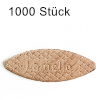 Flachdübel Lamello 10 für Nuttiefe 10 mm, 1000 x Orig. Holzlamelle 53x19x4 mm, 1000 Stück