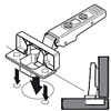 CLIP top 110° Eckanschlag 71T3590 Eckanschlag, INSERTA mit Feder