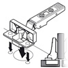 CLIP top 110° Mittelanschlag 71T3690 Mittelanschlag, INSERTA mit Feder