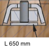 Justierleiste für Gratleiste Large Justierleiste inkl. Schrauben, L 650 mm