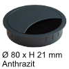 Kabeldurchlass Ø 80 mm - Anthrazit Kabelauslass 80 mm anthrazit