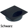 Kabeldurchlass "Q", Ø 80 mm - Kantenmaß 90 x 90 mm - schwarz