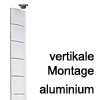 Kabelführung Flap - zur vertikalen Montage Aluminium - RAL 9006
